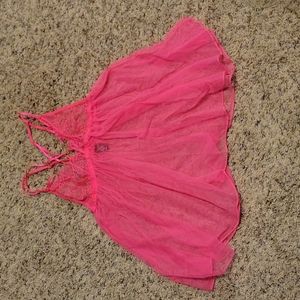 V.S. Hot Pink Lingerie